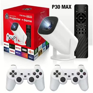 RoGer RO-P30MAX  Retro Games Projector + 2 Pads  / 30000+ games / 4K / Wifi 1