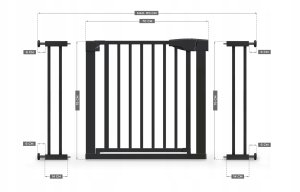 Barierka Rozporowa Zabezpieczająca Schody Drzwi 9