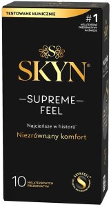 SKYN_Supreme Feel cienkie nielatektowe prezerwatywy 10szt. 1