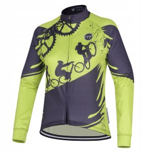 KOSZULKA ROWEROWA Z DŁUGIEM RĘKAWEM MĘSKA MADANI KOLARSKA r S 2