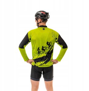 KOSZULKA ROWEROWA Z DŁUGIEM RĘKAWEM MĘSKA MADANI KOLARSKA r S 5