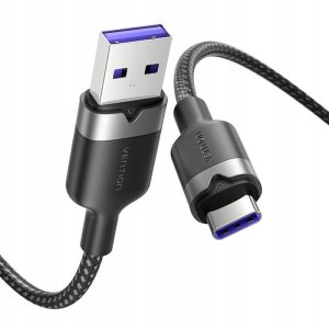 Kabel USB 2.0 A do USB-C 6A Vention CTOBF 1M (czarny) 2