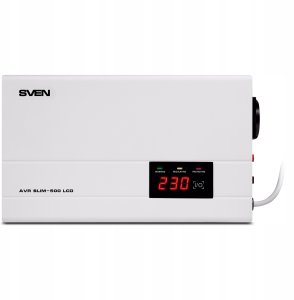 Automatyczny regulator napięcia SVEN AVR SLIM-500 LCD 2