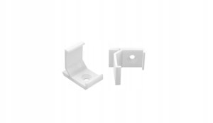 AL12-GLC2-LW-MB: Uchwyt bialy do profili GLC2 white clips 1