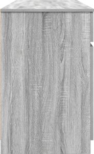 Biurko vidaXL Szare 140 cm x 49 cm 3