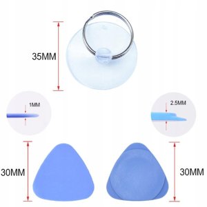 Zestaw Narzędzi GSM 10w1 Klej B-7000 15ml + Imadło do Ekranów + Przyssawka 7