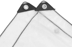 Przezroczysta plandeka z oczkami 3x3 m Polietylen Lumarko! Lumarko! 6