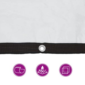 vidaXL Przezroczysta plandeka z oczkami 1x12 m Polietylen Lumarko 9