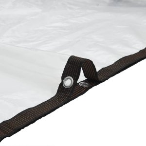 vidaXL Przezroczysta plandeka z oczkami 3x8 m Polietylen Lumarko 8