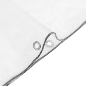 Przezroczysta plandeka z oczkami 4x12 m Polietylen Lumarko! 8