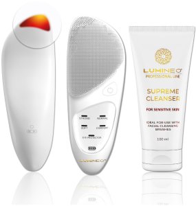LUMINEO Professional Line Szczoteczka do twarzy Sonic Thermo Brush + Żel Lumineo do skóry delikatnej i wrażliwej 1