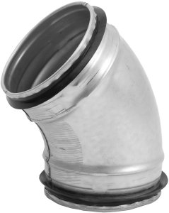 Duct elbow with gaskets BFS45-160, DN160, 45deg 2