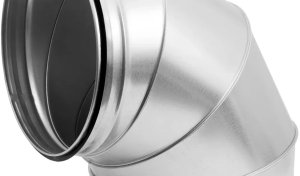 Duct elbow with gaskets BFS45-160, DN160, 45deg 3