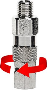 Przegub Obrotowy Adapter Redukcja 1/4" Złączka Węża Malarskiego HQ Graco 4