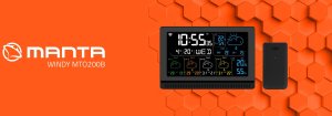 Stacja pogody z zewnętrznym czujnikiem Manta Windy SMART MTO200B 9