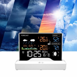 Stacja pogody pogodowa z czujnikiem zewnętrznym Manta Windy MTO100W 5