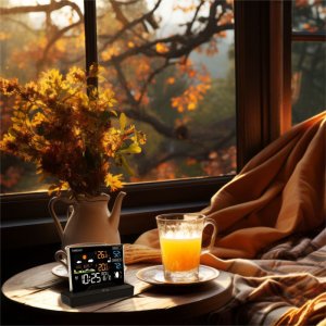 Stacja pogody pogodowa z zewnętrznym czujnikiem Manta Windy MTO100B 3