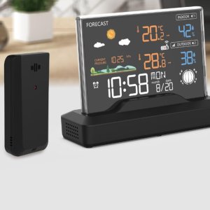 Stacja pogody pogodowa z zewnętrznym czujnikiem Manta Windy MTO100B 4