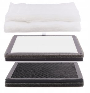 Pochłaniacz Oparów Dymu Odsysacz SN-336-2 + Zestaw 3 Filtrów HEPA Węglowe 8