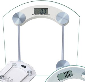 Waga łazienkowa elektroniczna 180kg szklana lcd analityczna przezroczysta 1