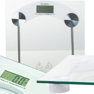 Waga łazienkowa elektroniczna 180kg szklana lcd przezroczysta do łazienki 1