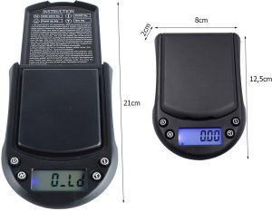 Waga kieszonkowa jubilerska 500g/0,1g precyzyjna gramowa elektroniczna 7