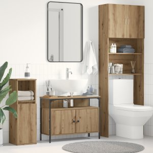 Szafka pod umywalkę vidaXL Artisan Oak 80x30x60 cm z materiału inżynieryjnego 1