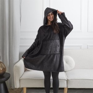 INTESI BLUZA PLUSZOWA CZARNA / SNUDDIE 2