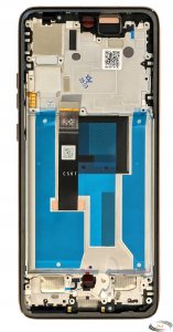 ORYGINAŁ WYŚWIETLACZ EKRAN LCD DO MOTOROLA EDGE 50 NEO RAMKA BEŻOWA 3