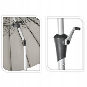 Duży parasol ogrodowy, Ø 270 cm 2