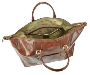 Torba podróżna skórzana skóra naturalna Pierre Cardin 9