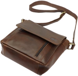 Torba saszetka na ramię męska skórzana skóra naturalna Nordee 10