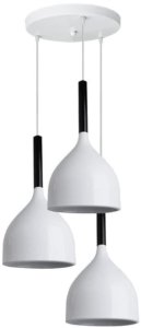 Lampa sufitowa metalowa klosz wisząca AT20-3SZ-White 1