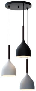 Lampa sufitowa metalowa klosz wisząca AT21-3SZ-MIX 1