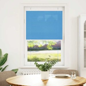 vidaXL Roleta plisowana niebieska 75x150 cm Szerokość tkaniny 74,4 cm (4015189 VidaXL) 2