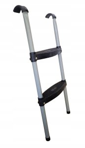 Drabinka Schodki do Trampoliny Metalowa 2 Stopnie KUBISPORT 366-429 cm 1