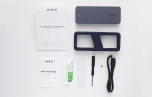 Obudowa dysku SSD UGREEN CM777, NVMe/SATA, 20Gbps, USB-C 10