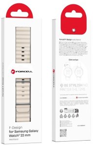 FS01 Samsung watch 20mm Beige Silicone strap 3