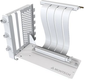 Montech Vertical GPU Mounting Kit, PCIe 4.0 Riser Cable (White, 20cm) 1