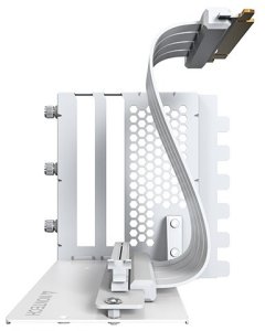 Montech Vertical GPU Mounting Kit, PCIe 4.0 Riser Cable (White, 20cm) 3