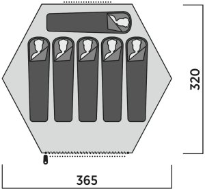 Easy Camp Sandland Yurt dome tent (brown, for 6 people, model 2025) 3
