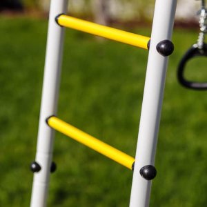 Plac zabaw Akrobata Plus ogród | Siatka Drążek Huśtawki Kosz 100kg 11