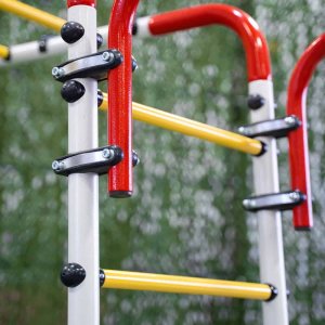 Plac zabaw Akrobata Plus ogród | Siatka Drążek Huśtawki Kosz 100kg 16