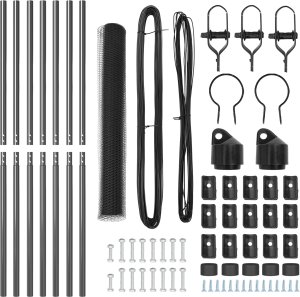 vidaXL Hexagon Fence Gray 1x10 m Stal 4