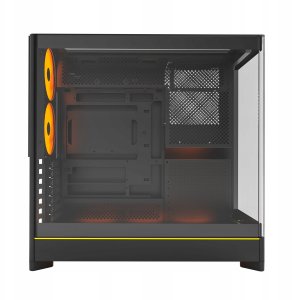 Montech HS02 PRO PC-Gehäuse, Midi-Tower, ATX, Tempered Glass, ARGB - schwarz 4