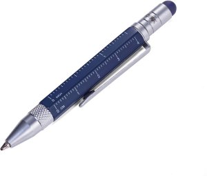 TROIKA Multitasking-Kugelschreiber LILIPUT TOOL PEN blau 1