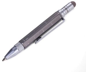 TROIKA Multitasking-Kugelschreiber LILIPUT TOOL PEN titan 1