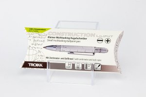 TROIKA Multitasking-Kugelschreiber LILIPUT TOOL PEN silber 3