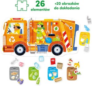 Levenya CzuCzu moto puzzle Śmieciarka 94010 35