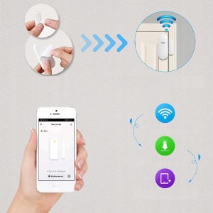 Czujnik otwarcia drzwi okna alarm WIFI TUYA smart 11